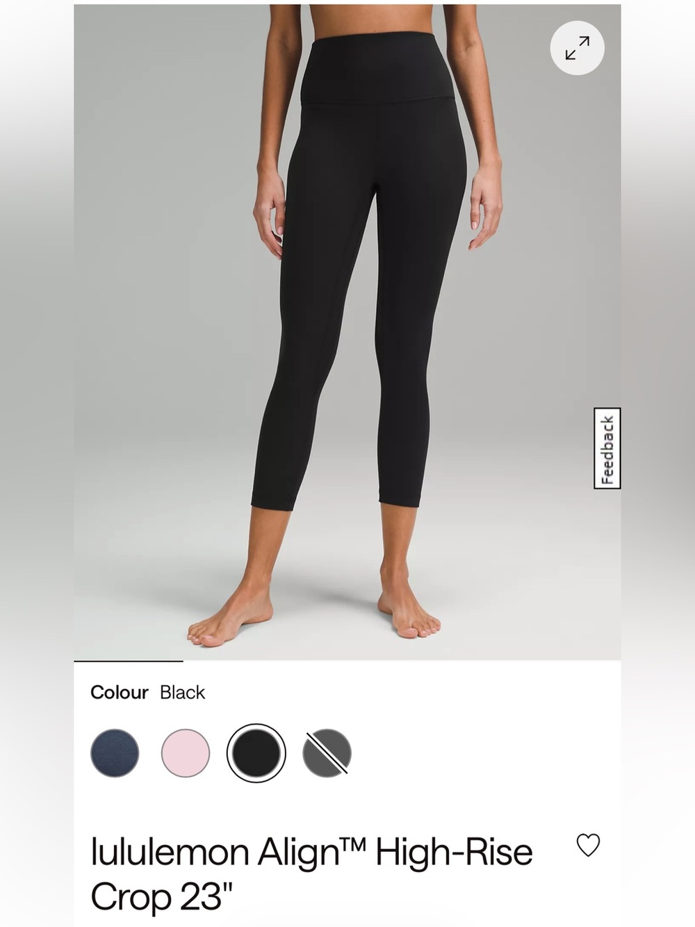 Lululemon Align HR Crop 23”